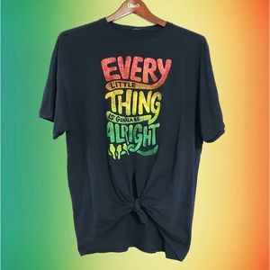 Bob Marley 3 Little Birds Knot Detail T-shirt